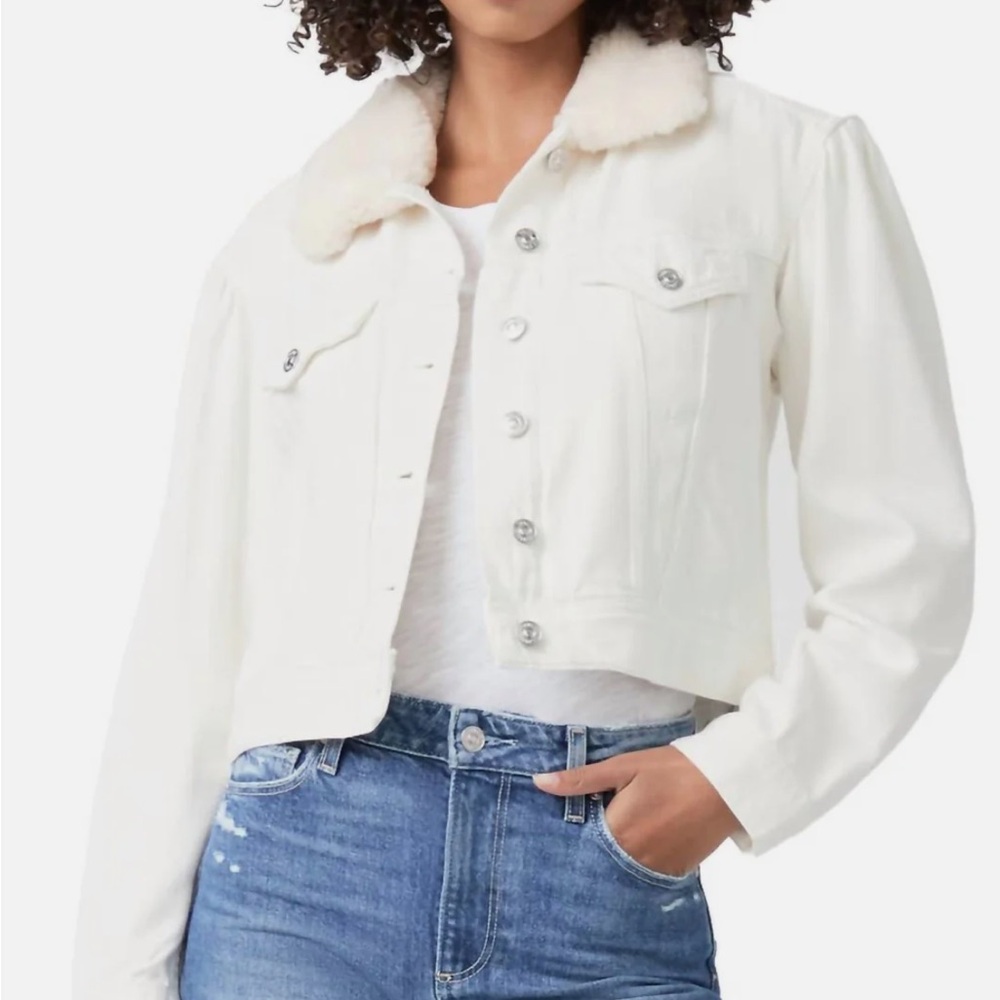 Paige Blythe Denim Jacket in Tonal Ecru